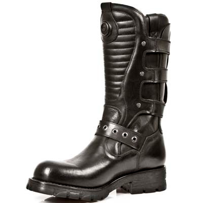 New Rock - M-7604-S1 Laarzen - Zwart/Zilverkleurig